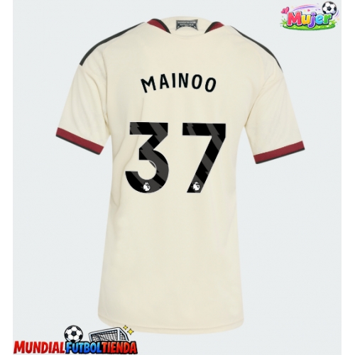 Camiseta Manchester United Kobbie Mainoo #37 Tercera Equipación Replica 2026-27 para mujer mangas cortas